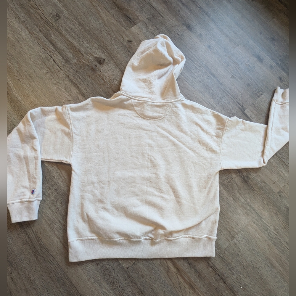 Champion Beige Pullover Hoodie with Logo - Picture 6 of 7